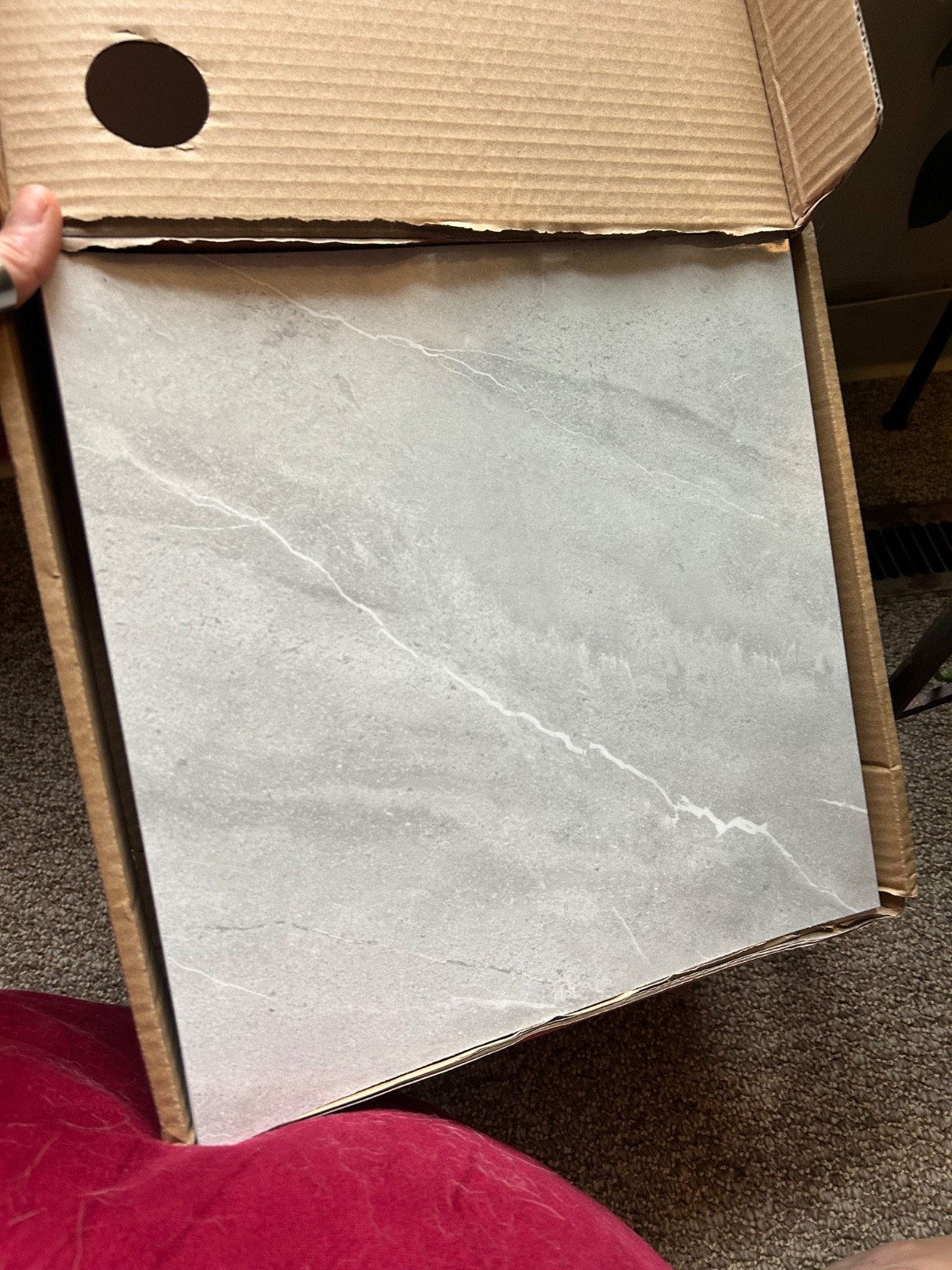 NEW Peel & Stick Faux Marble PVC Wall Panels – 20 Panels Per Box – Waterproof DI