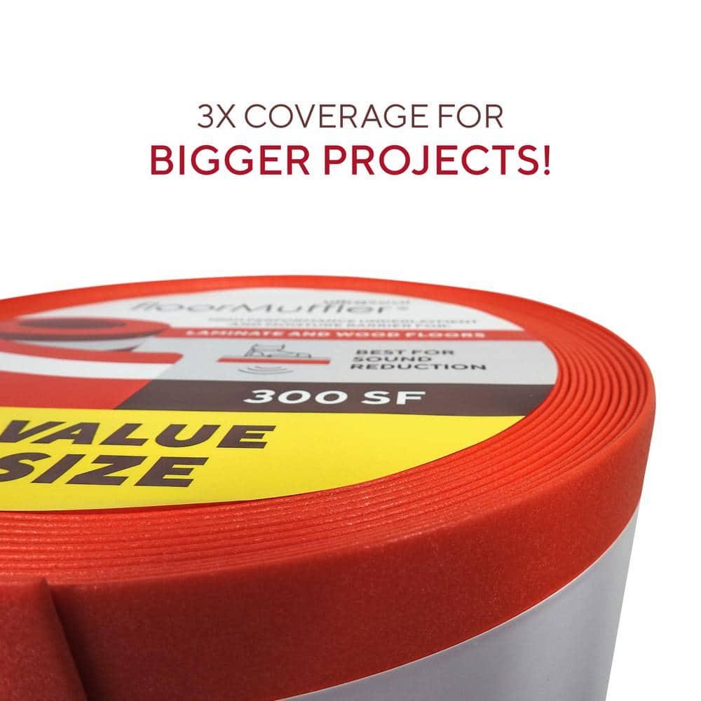 300 sq. ft. 4 ft. x 75 ft. x 0.08 in. Premium Underlayment for Laminate, and