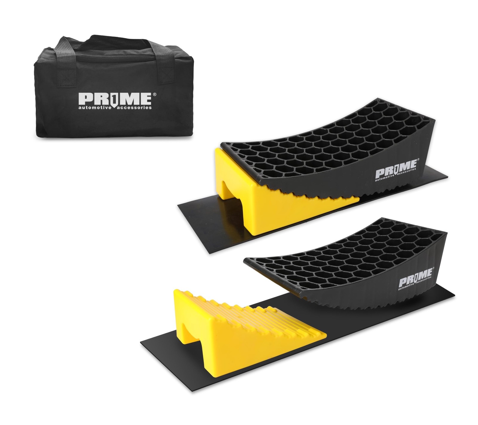 Prime 1 PR1ME Camper Leveler, 2 Pack RV Leveling Blocks, HDPE Curved Levelers…