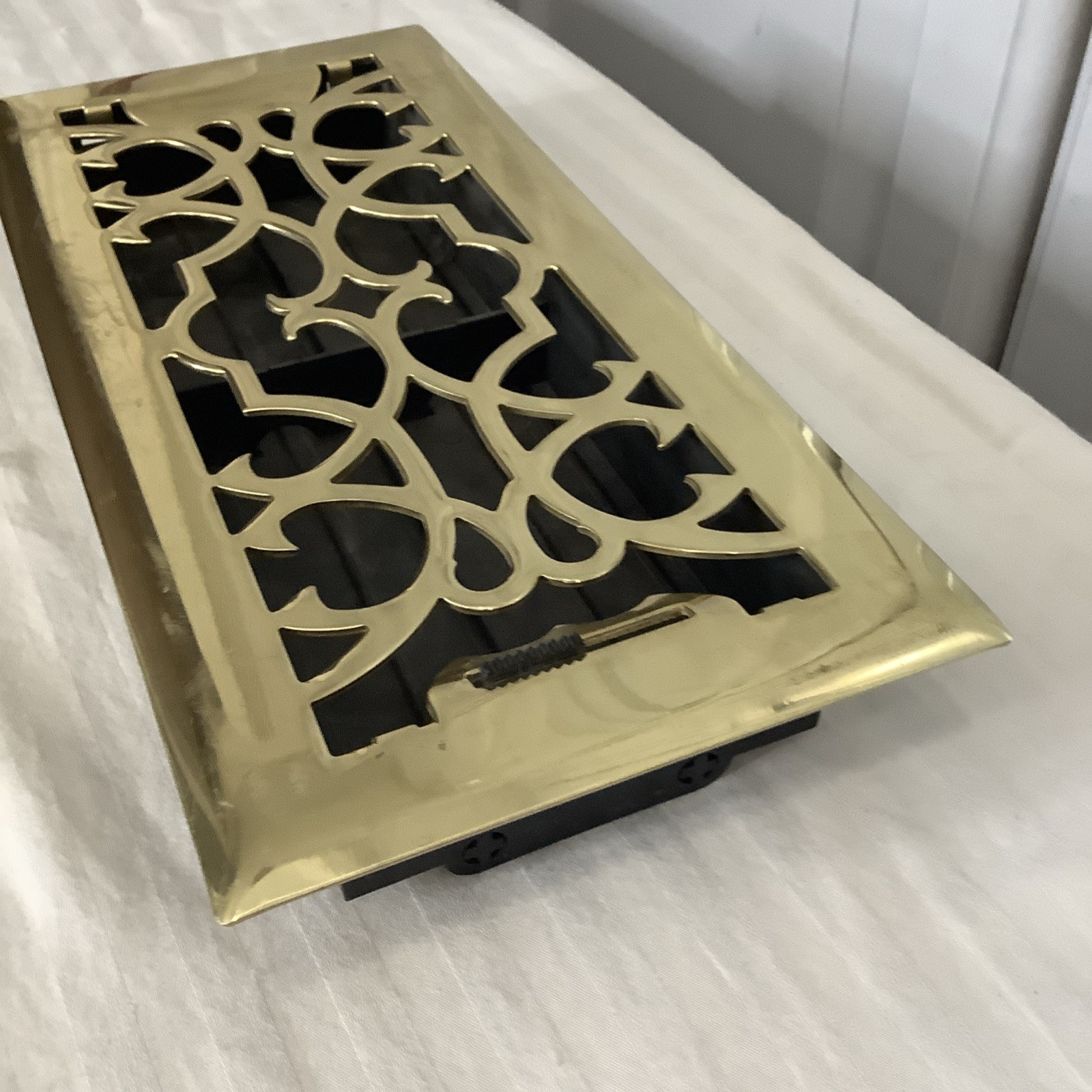 Brass Elegans Decorative Floor Registrar 5.5” x 11.5” Polished Brass Floor