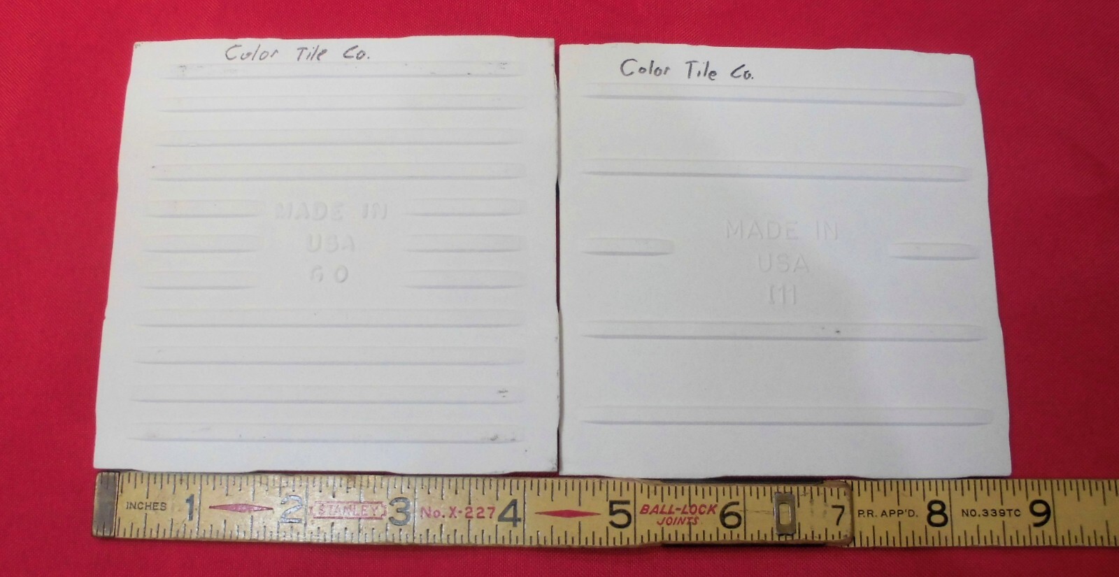 1 pc. Gold Dust: by Color Tile Co. 4-1/4″ Glossy Ceramic Tile: Made 1970’s-90’s