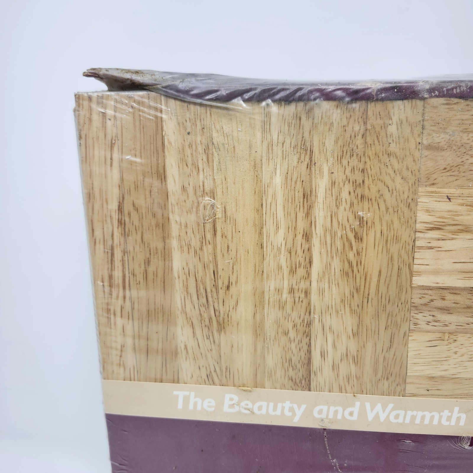 Vintage Beech Parquet Hardwood Tile Flooring (10 Tiles/Package) Swedeco Natural