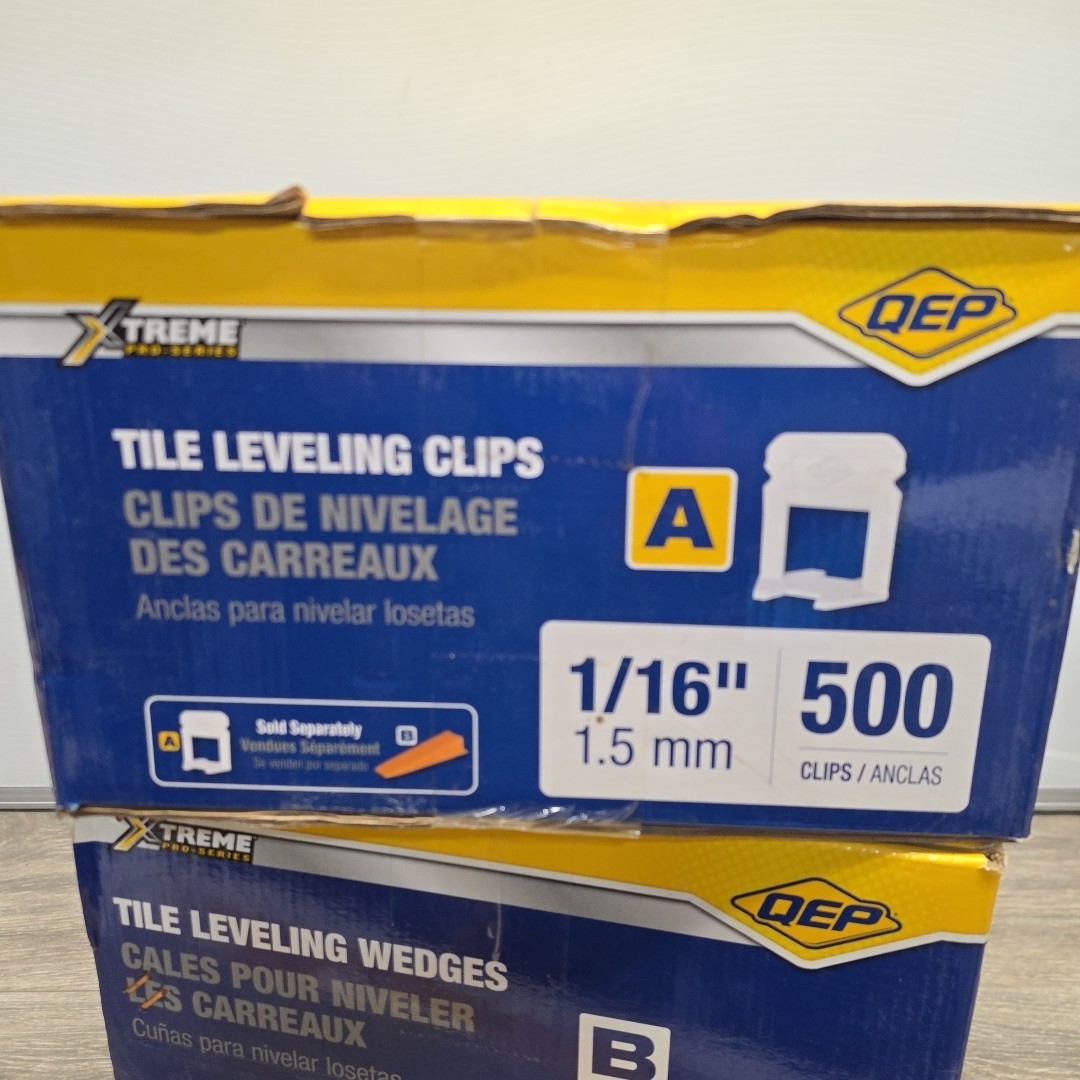 QEP Xtreme Tile Leveling System Part A 1/16″ + Part B Wedges 500 Pack Per Box