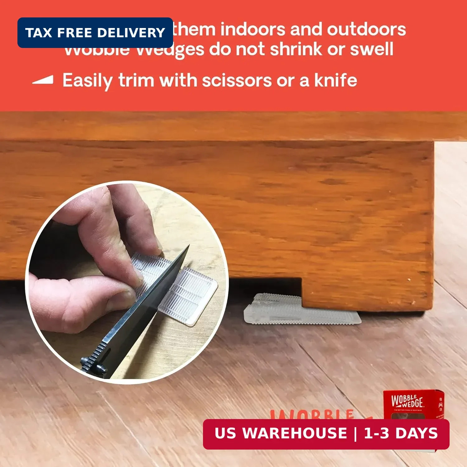 Flexible Plastic Shims – Leveling Shims for Home Improvement, Furn