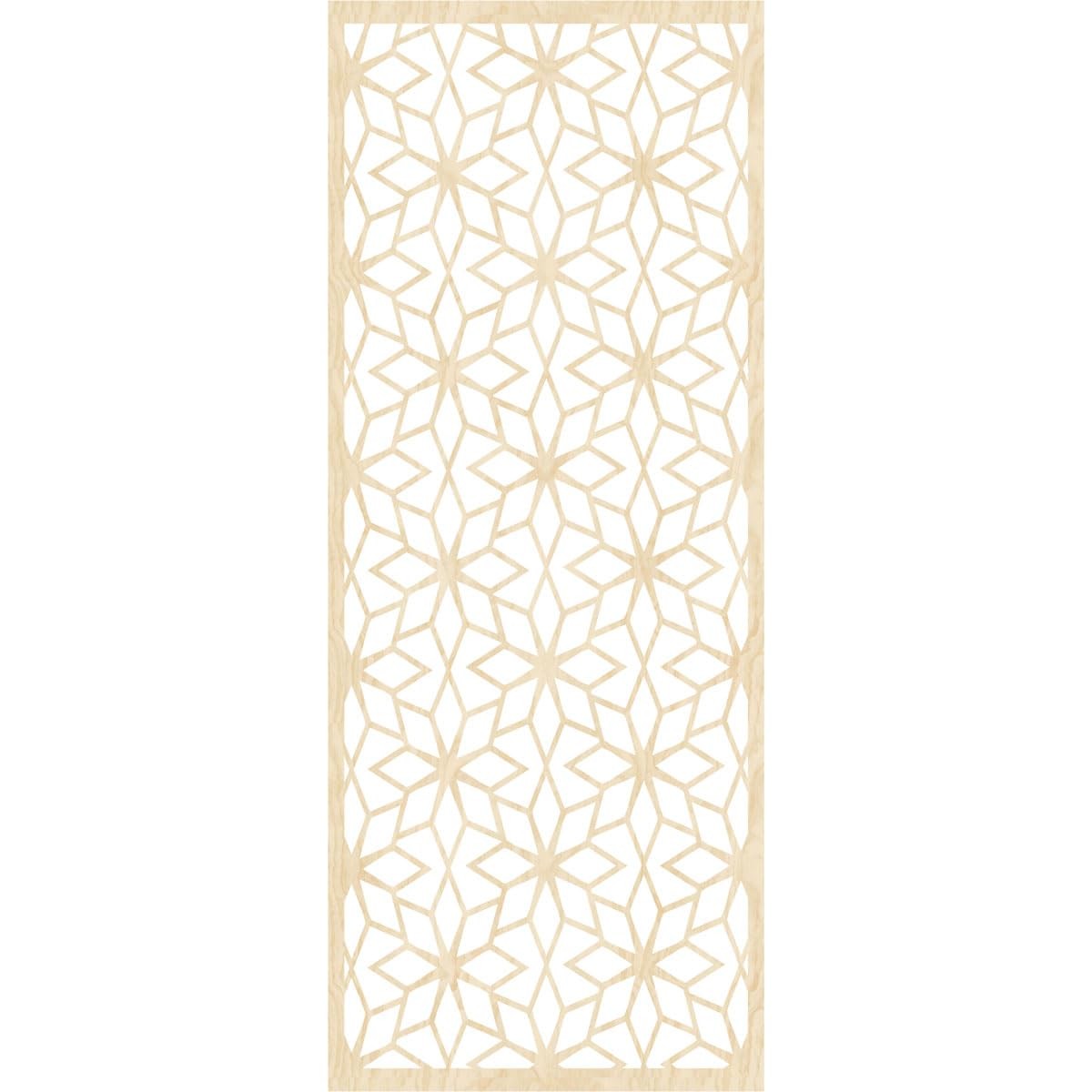 Birch Decorative Pierced Fretwork Wood Wall Panels 153/8×393/8×1/4 Inch
