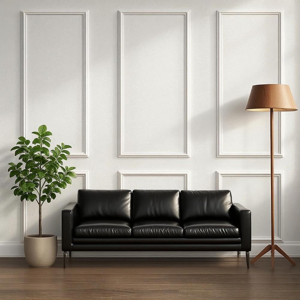 Pre-Cut Wall Molding Kit 3D Wainscoting Panels Accent Wall Trim for Home Décor