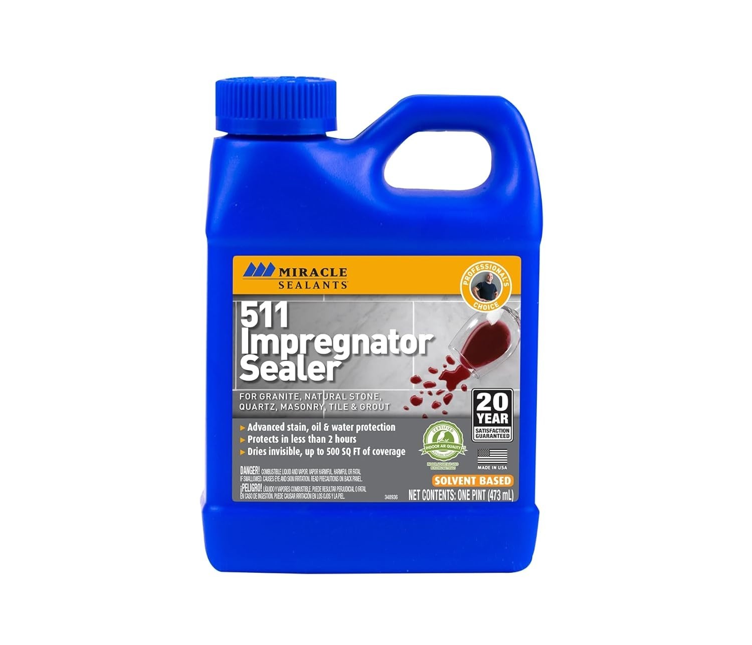 Easy-Apply 511 Penetrating Sealer – Protects Against Water and Stains, Pint Size