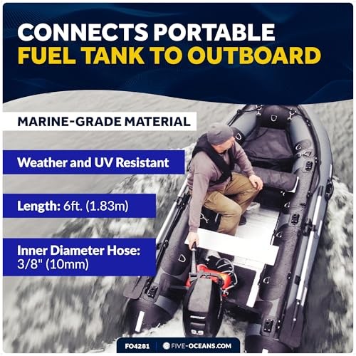 Marine Boat Fuel Line Assembly with Primer OMC/JOHNSON/EVINRUDE – 3/8″ HOSE