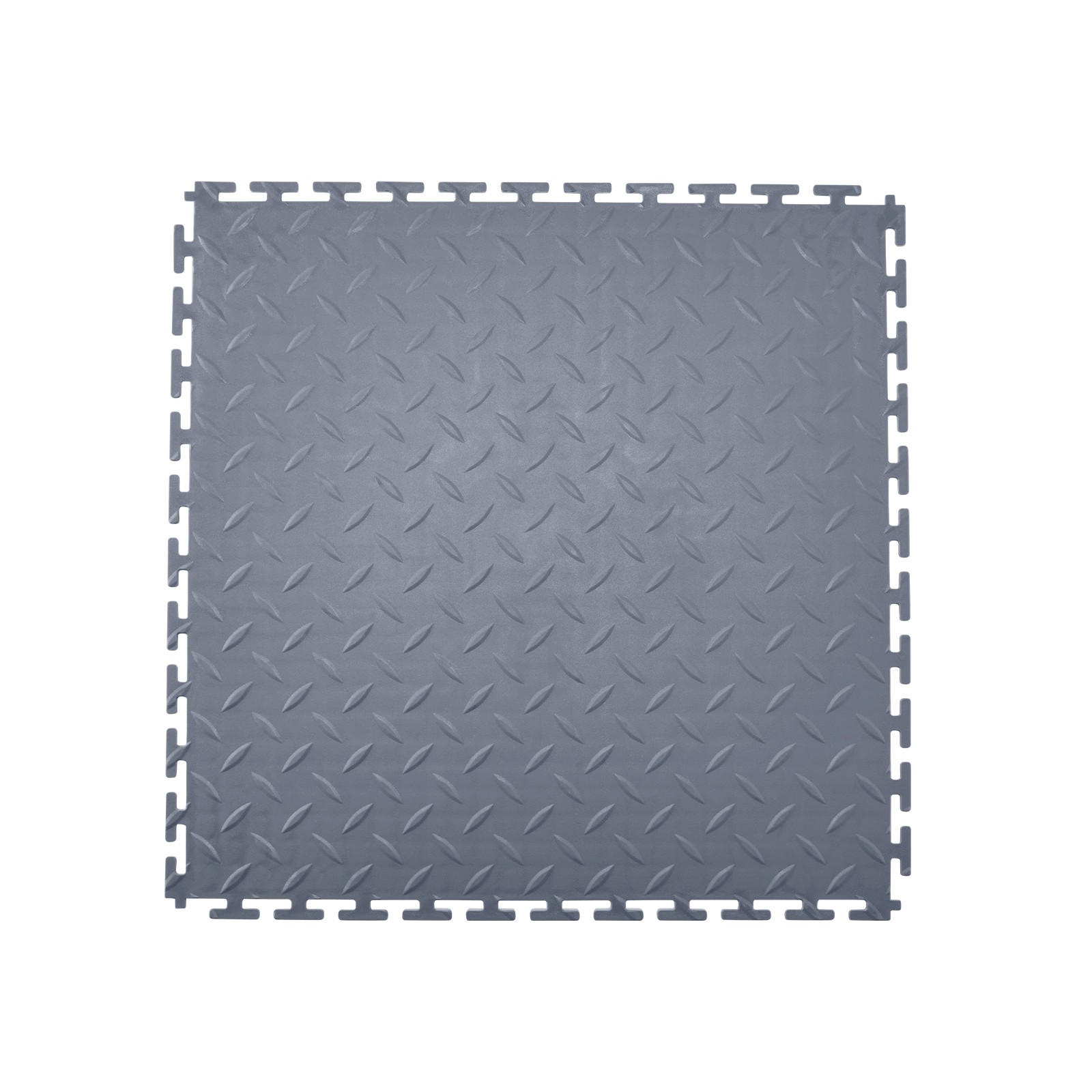 Uimoso Interlocking Garage Floor Tiles, 16 Pack, 20.2×20.2×0.2 in, PVC, Gray