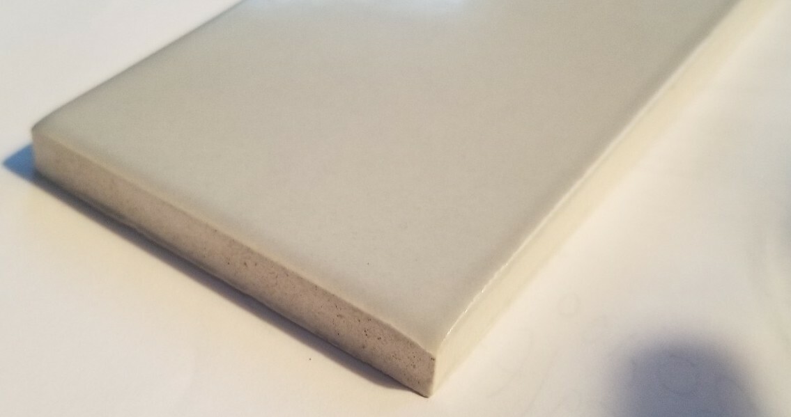 One 3″ x 6″ Glossy “Pale sky” Light Gray Backsplash Tile 1SIX1PSG36 Zanger