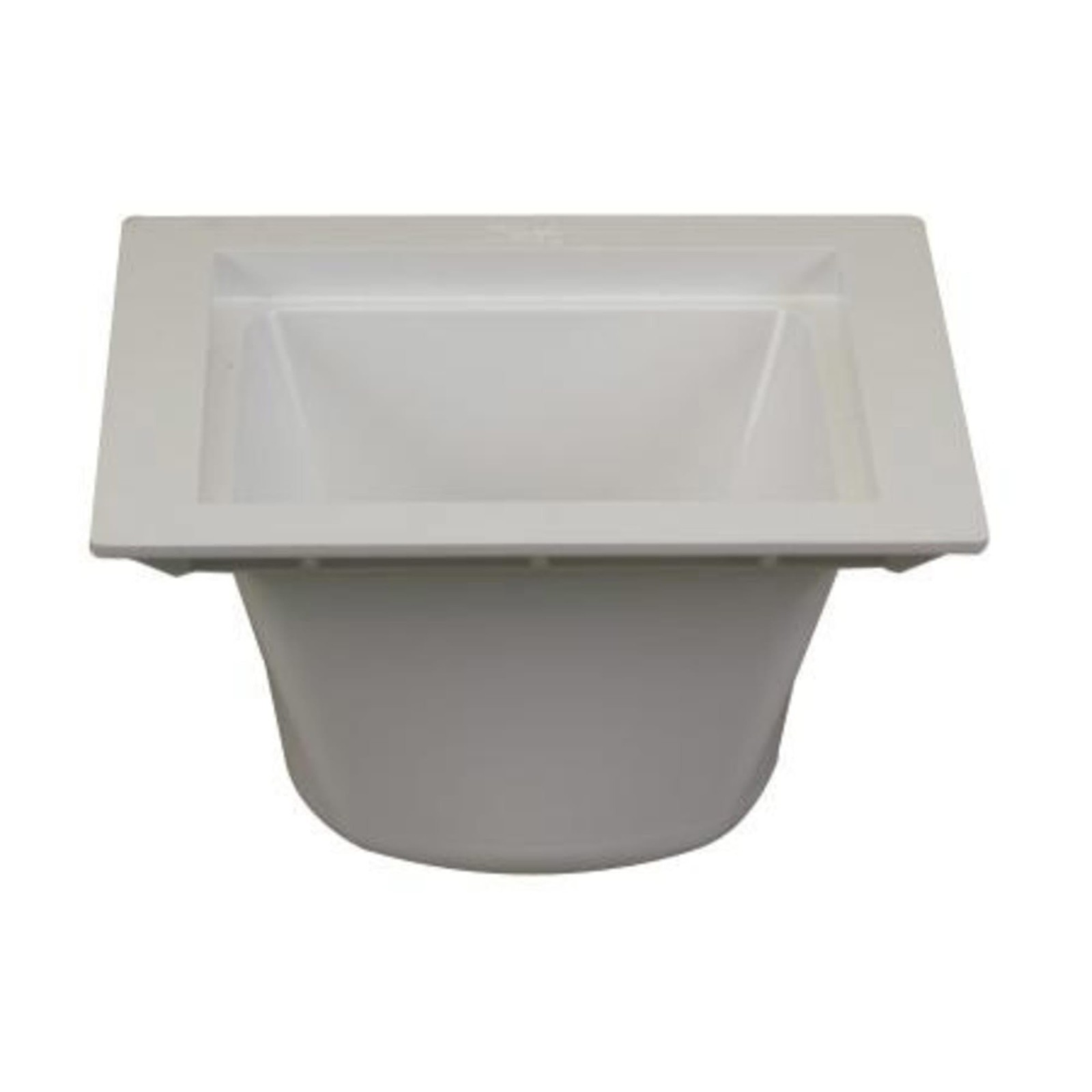 PROFLO PF42855 12″ X 12″ PVC Floor Sink – Less Grid – White 12x12x6.5 inches