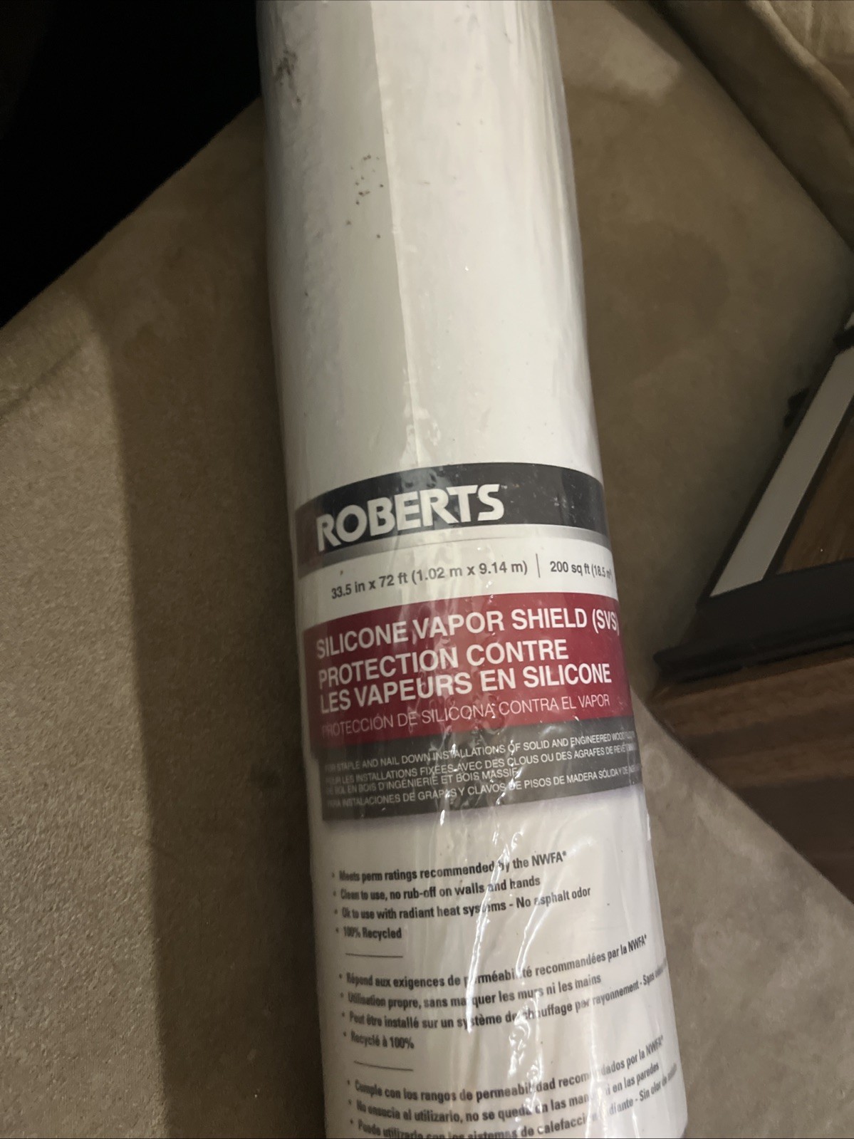 Roberts Silicone Moisture Barrier 70-198 – 31.5″ x 76.25′ – 200 sq. ft. ROLL