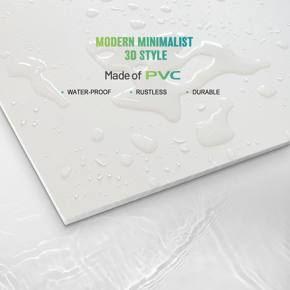 2×2 PVC Drop Ceiling Tiles 12 Pack Waterproof Fire Rated Commercial Grade