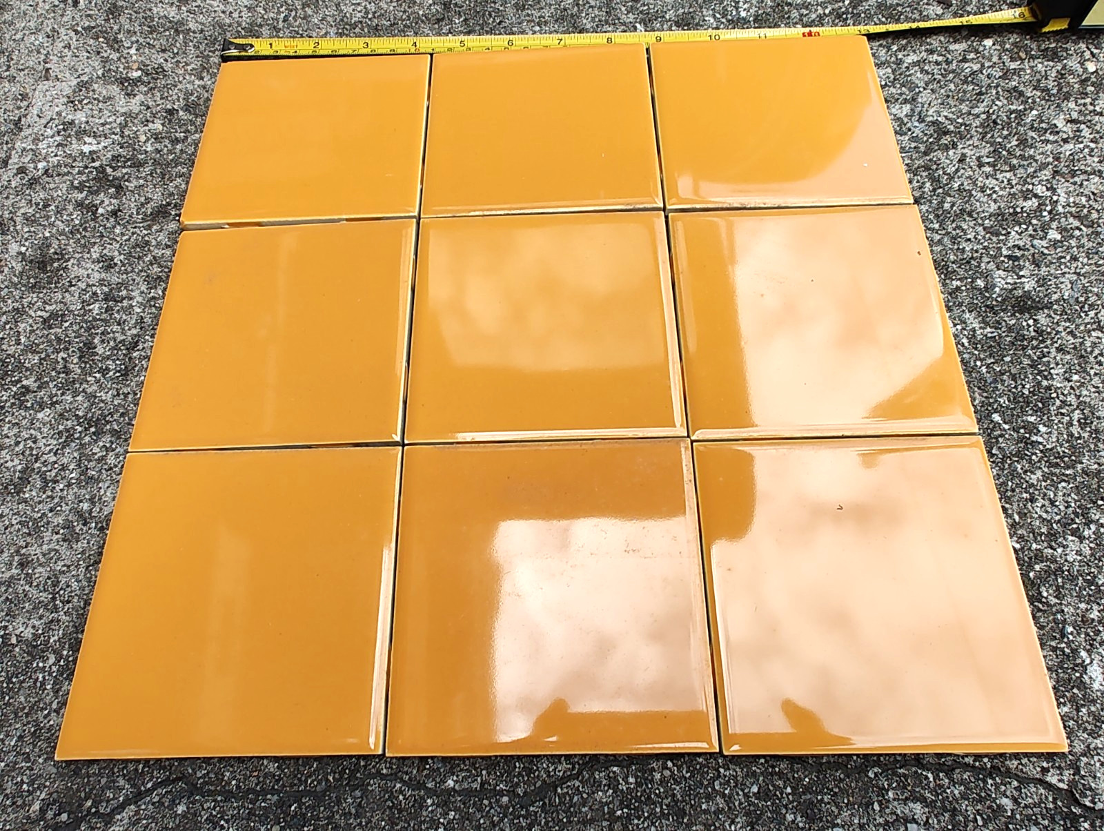NOS LOT (9) NEW Vintage H&R Johnson England Ceramic Tile 4.25″ – SOLD BY SQ FT