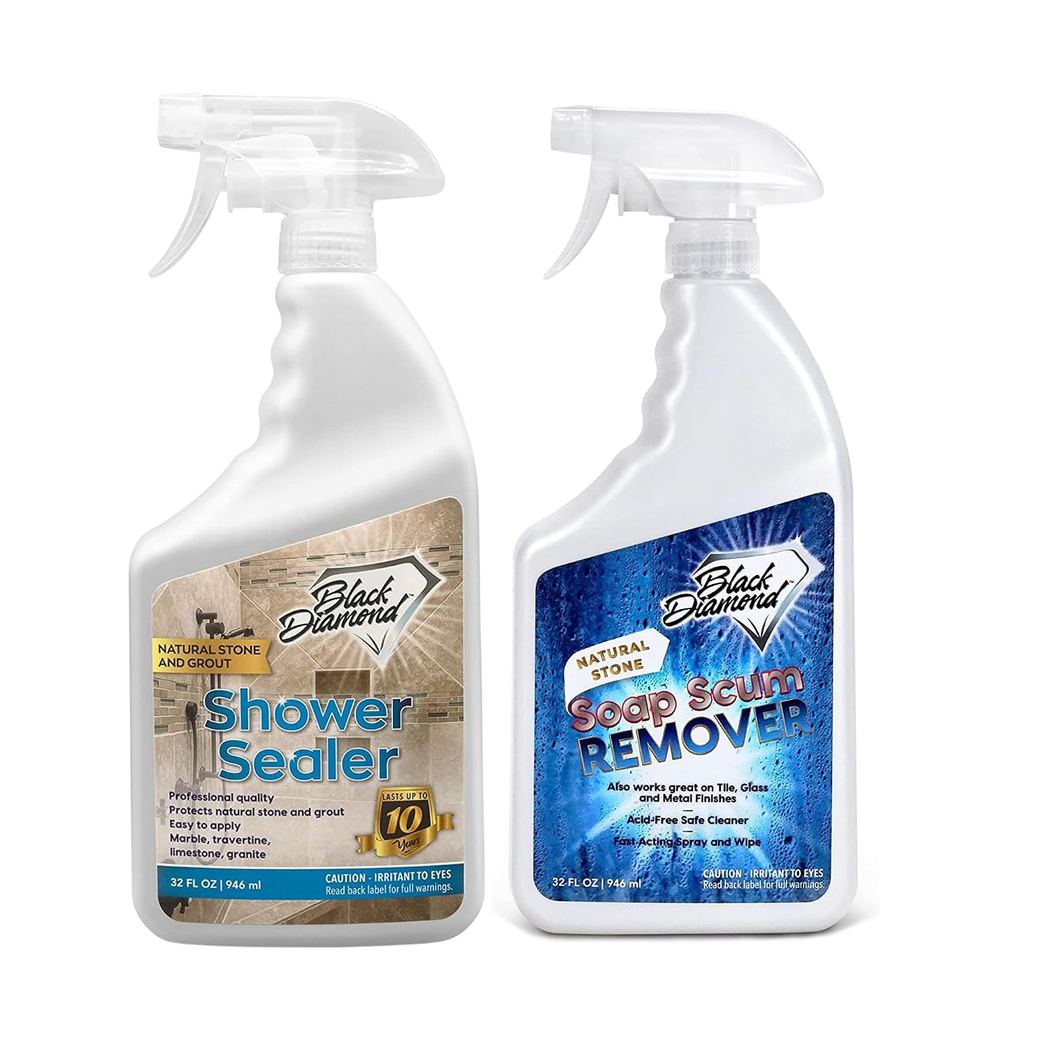 Natural Stone and Grout Penetrating Shower Sealer. Marble, Granite Travertine, L