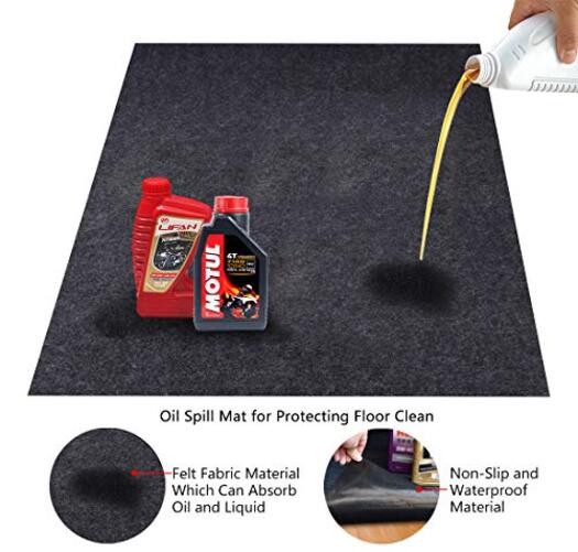 Garage Floor Oil Spill Felt Fabric – 36″x36″ – Absorbent Material