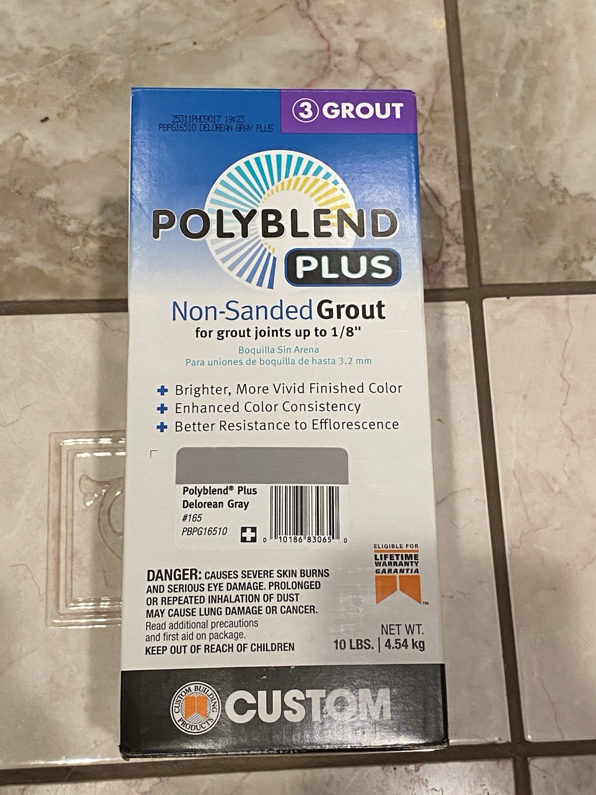 Polyblend Plus Non-Sanded Grout Delorean Grey, 10lb