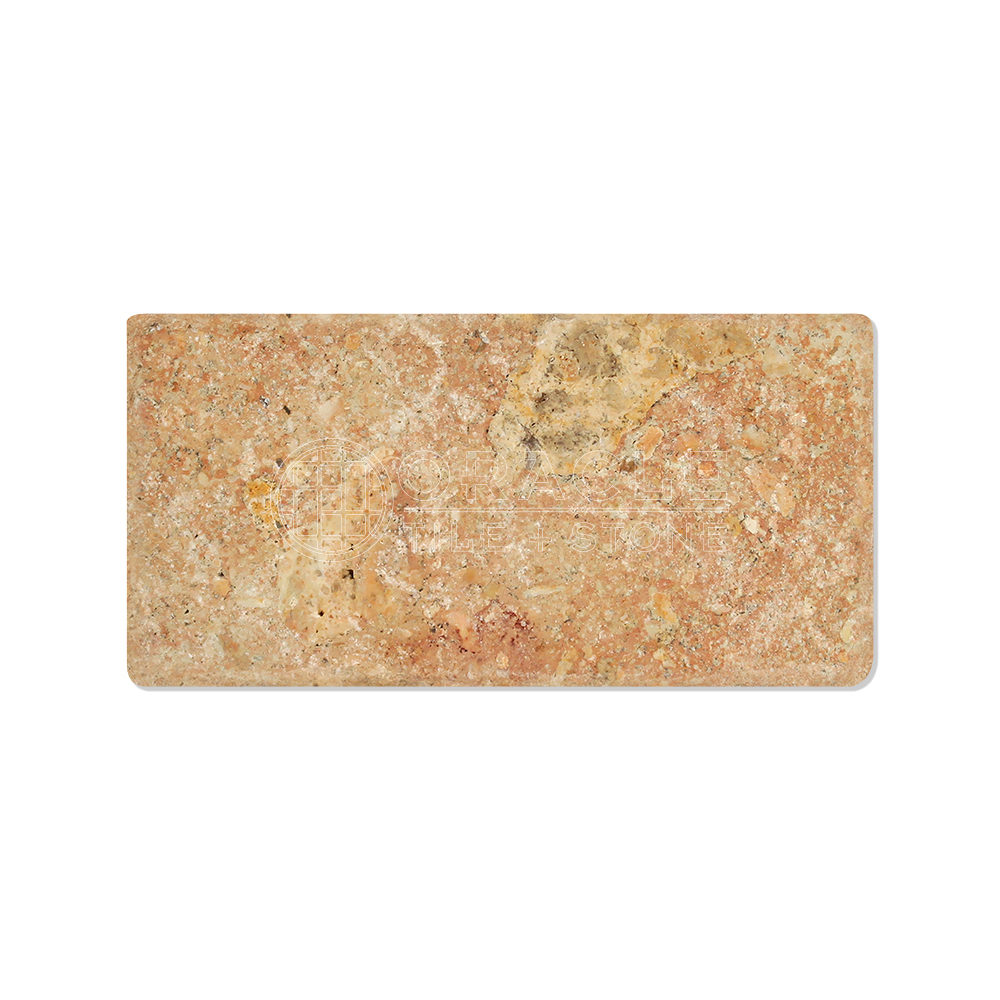 Scabos Travertine 3″ X 6″ Field Tile, Tumbled
