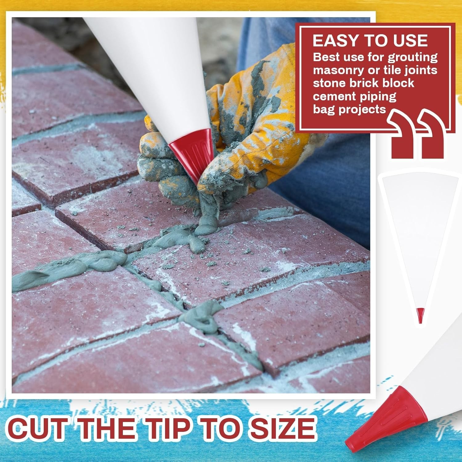 Tear-Resistant Grout Bag for Installation Work