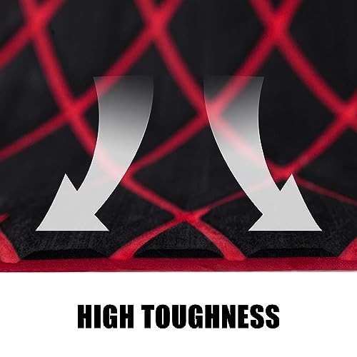 Boat Flooring – EVA Foam Boat Decking – 94″ x 15.7″ Black With Red Lines