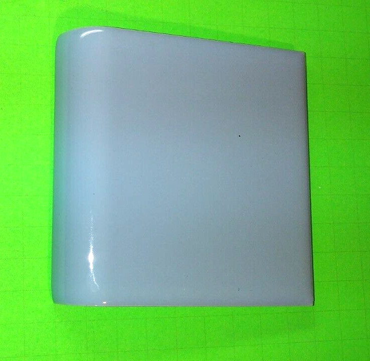 1 Mosaic 4402 USA Outside Corner Wall Tile Radius Curved Cap 4-3/8 Baby Blue Vtg