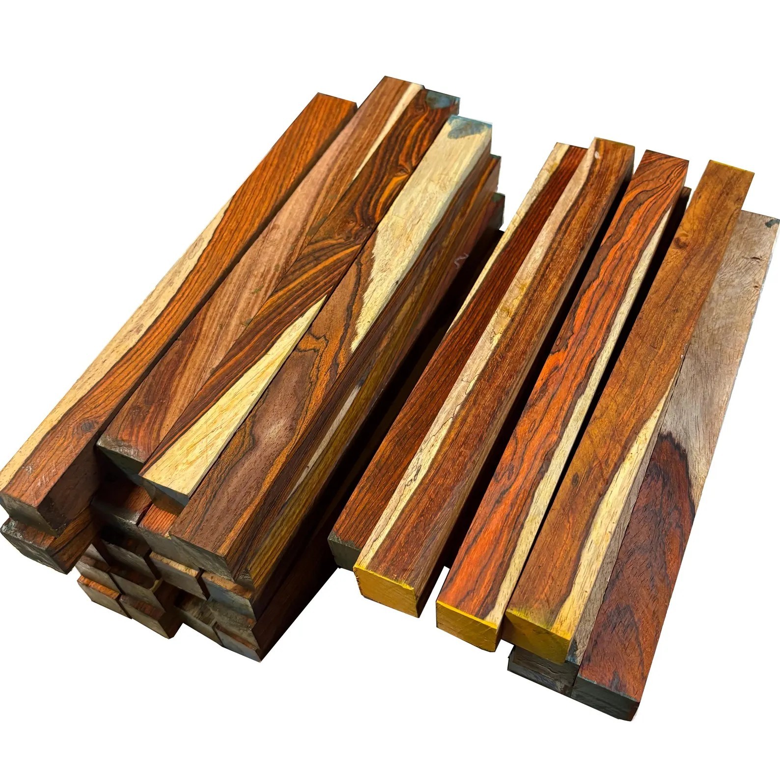 1.5″ x 1.5″ x 18″ Cocobolo with Sapwood Turning Squares