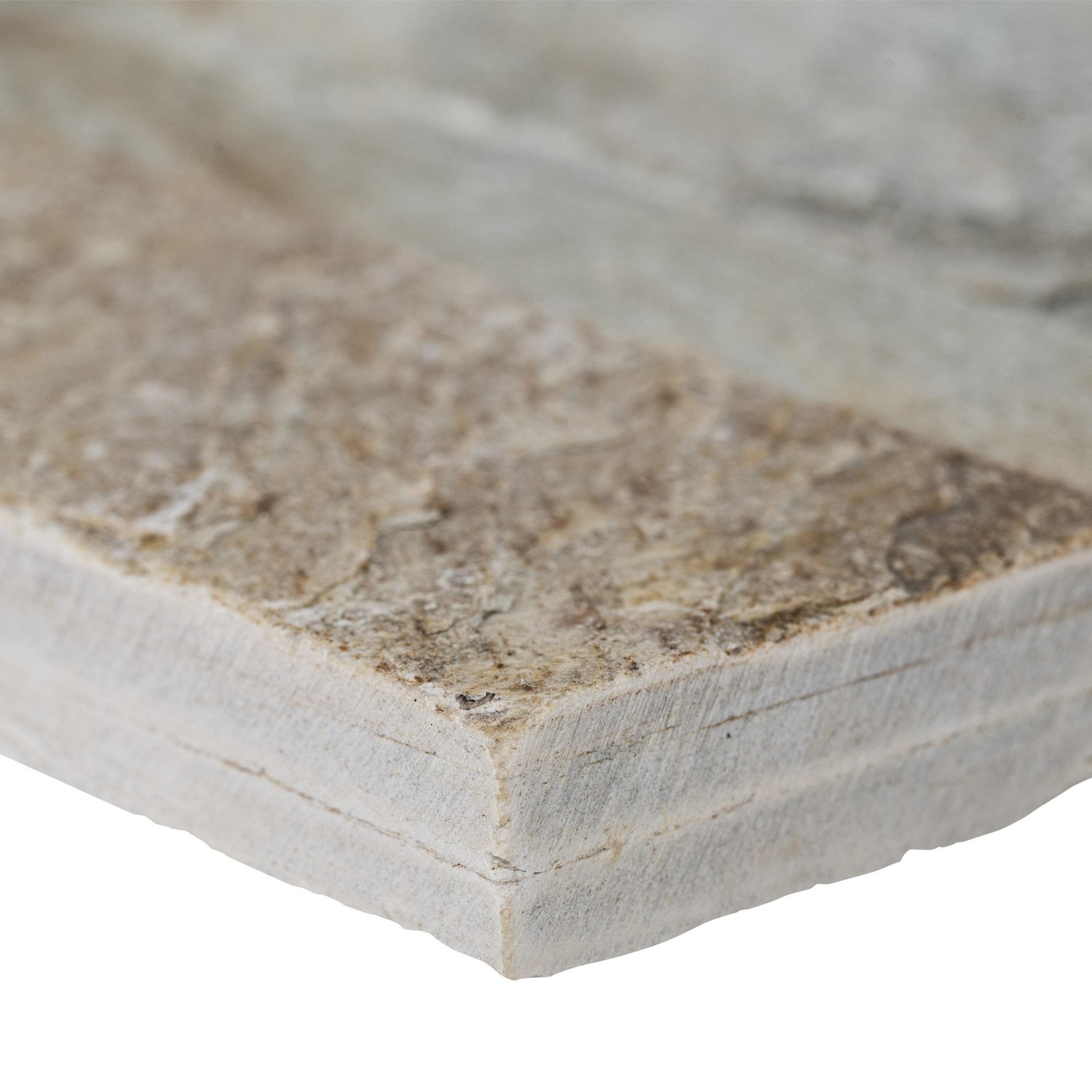 Ackland AKPLPQ9X24F-PL 9″ x 24″ Quartzite Hardscape Wall Tile – – Amber Cream
