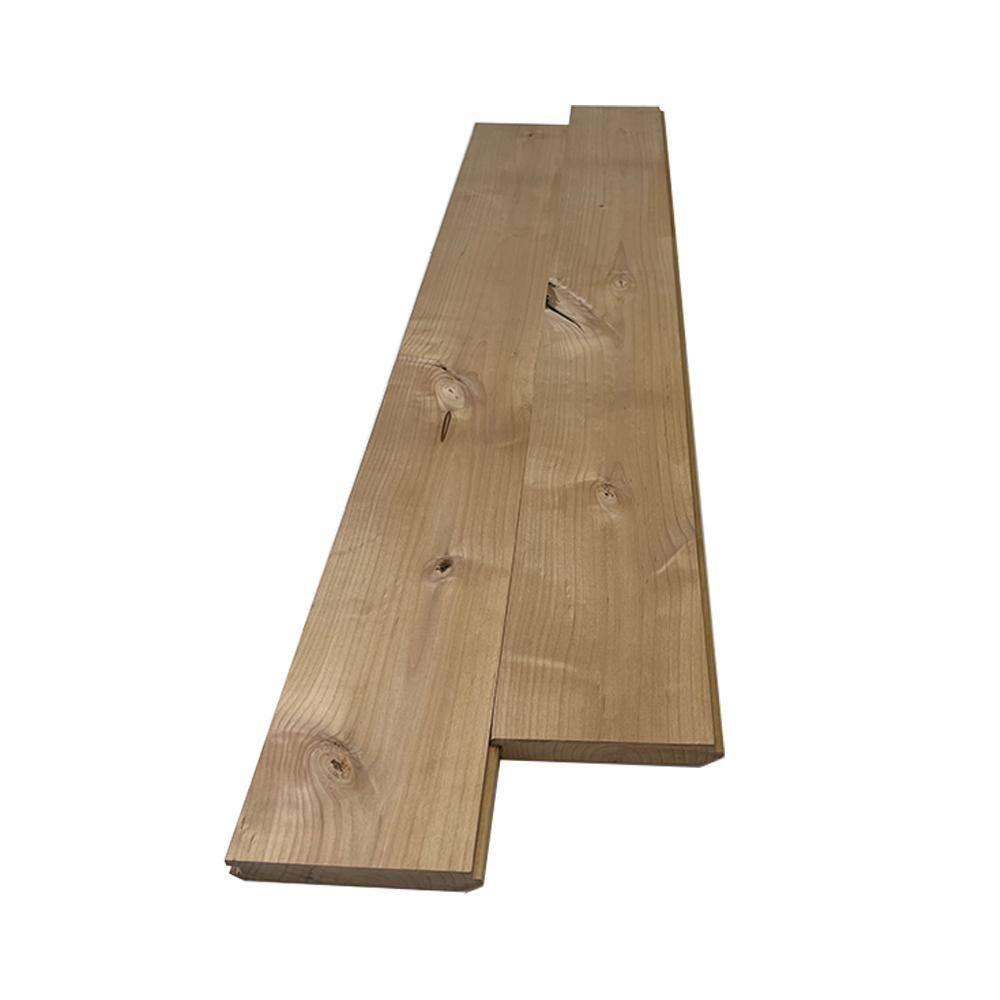 1 In. X 6 In. X 6 Ft. Knotty Alder Tongue and Groove Hardwood Board (2-Pack)