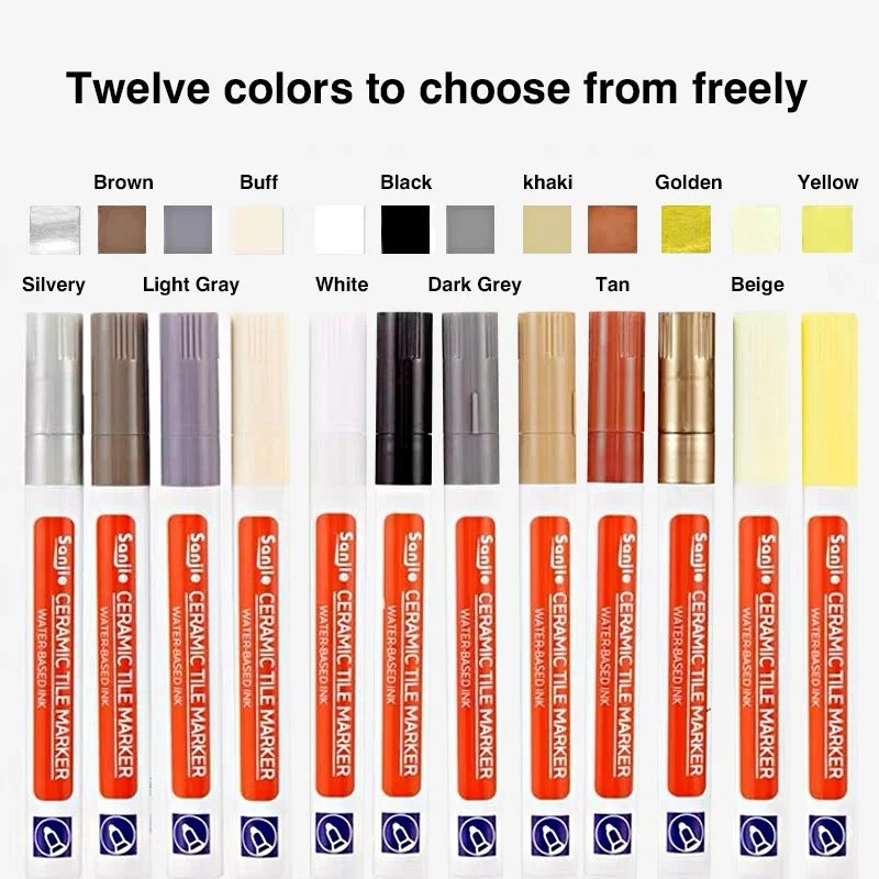 Grout Pen Waterproof Tile Gap Repair Paint Marker Mouldproof Filling Agents