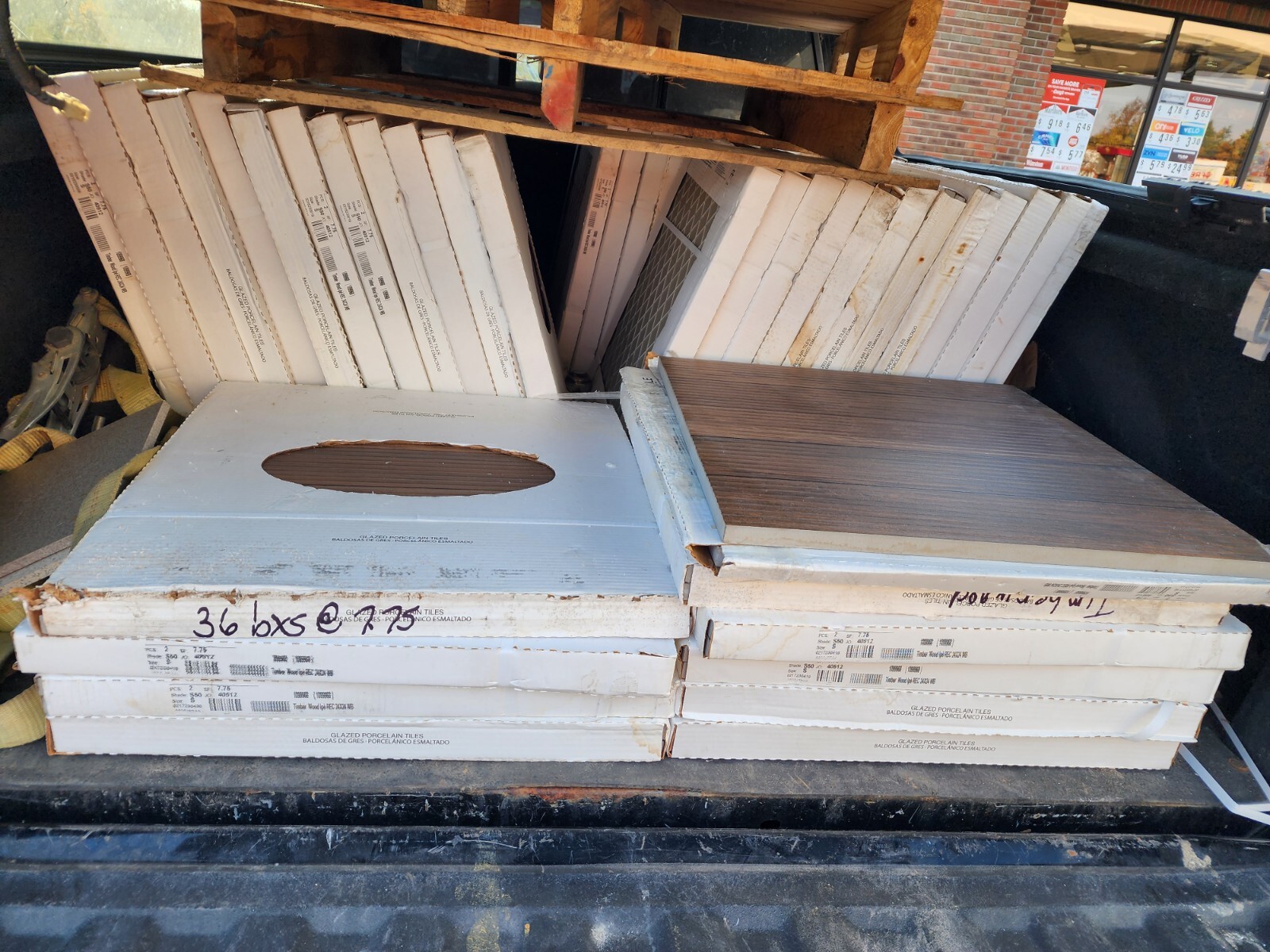 Timber Wood Porcelain Tile Pavers 24″x24″ 62 Boxes 480 SqFt Total. Price Per Box