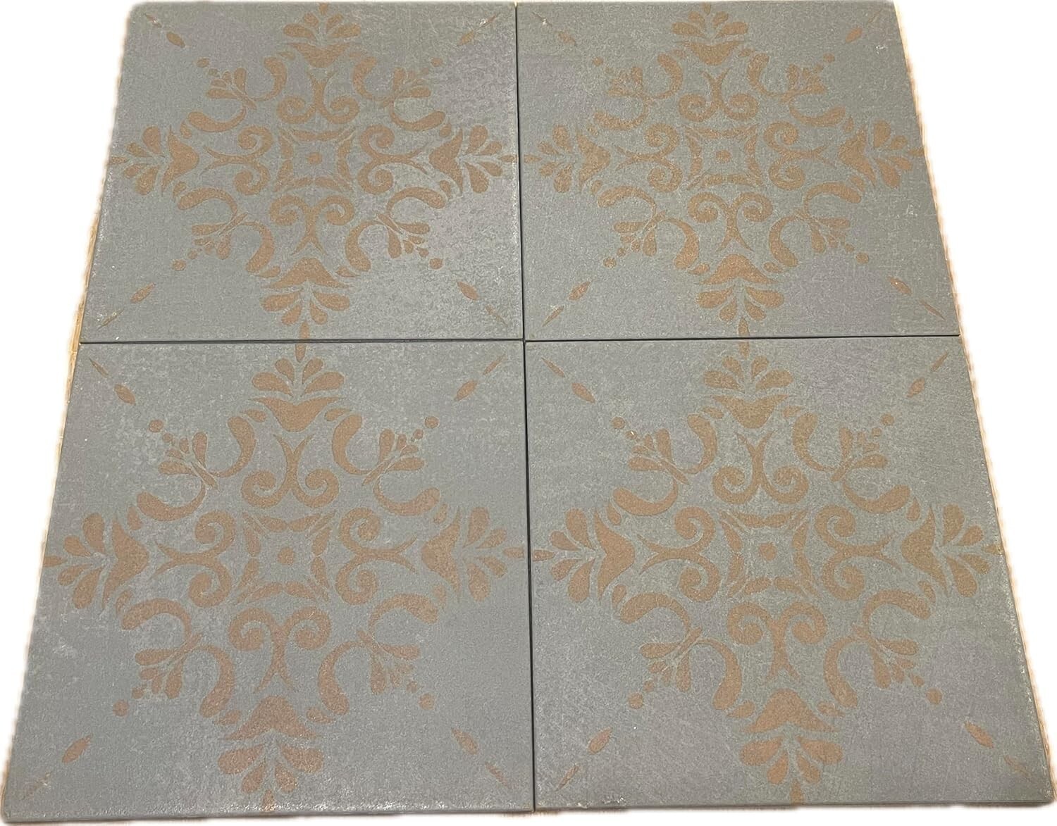 Saint Pol De Leon Blue Gray Concrete Look Porcelain Tile, 8×8 inches (Box of 10)