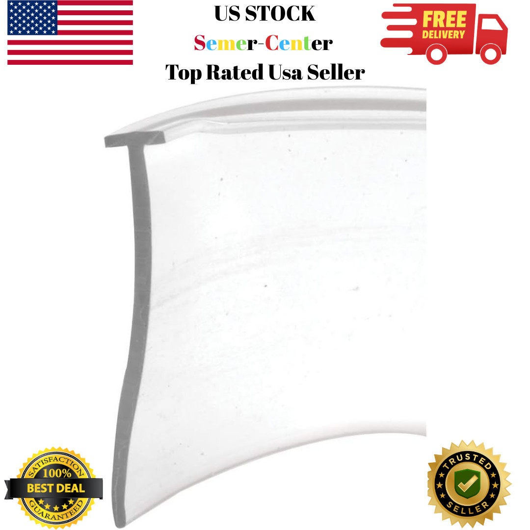 Shower Door Bottom Sweep, 36″ x 1″ Vinyl Strip, Clear, 5/32″ Tee Insert M 6211