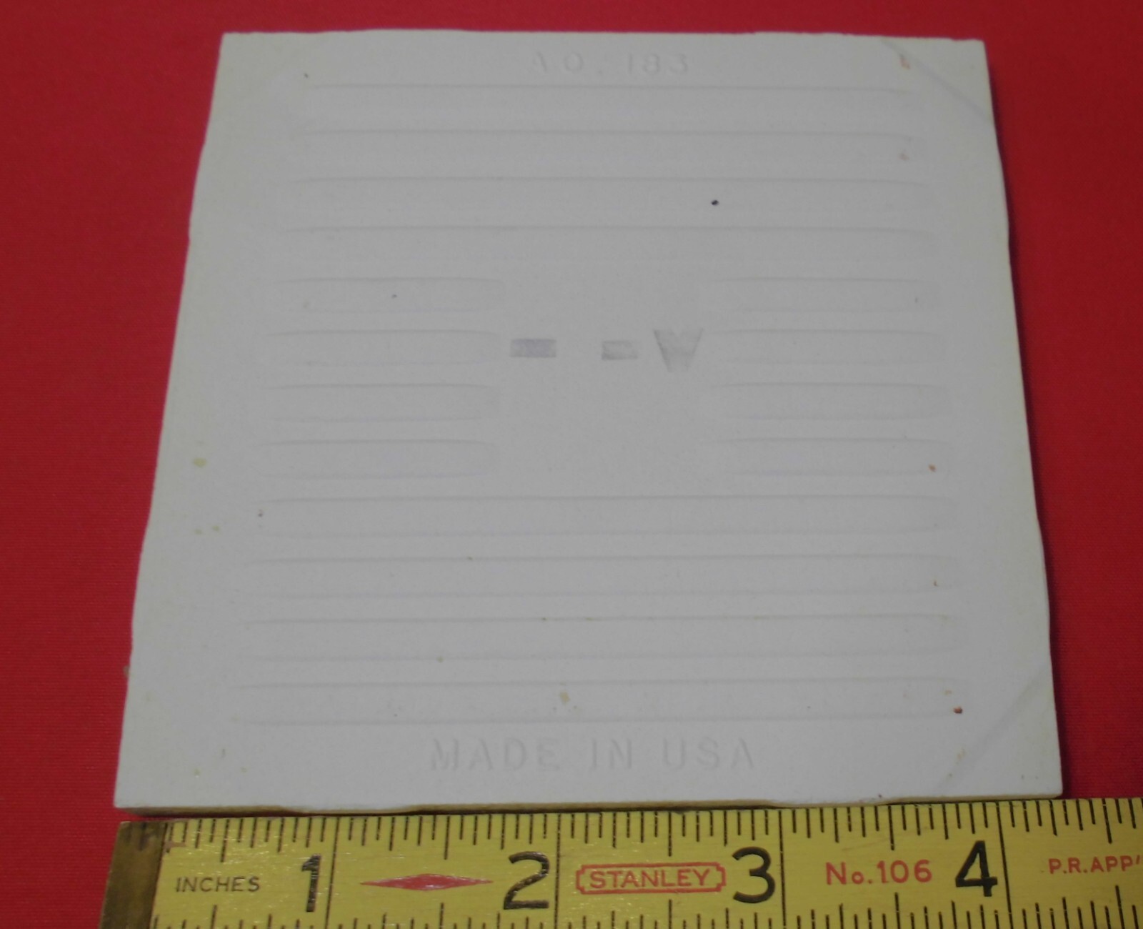 1 pc. Ceramic Tile *Avocado-Green* 9th Scored Crystalline: American Olean 4-1/4″