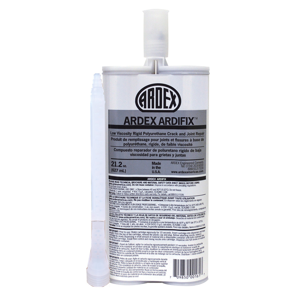 Ardex ARDIFIX, Low Viscosity Rigid Polyurethane Crack and Joint Repair, 20 oz