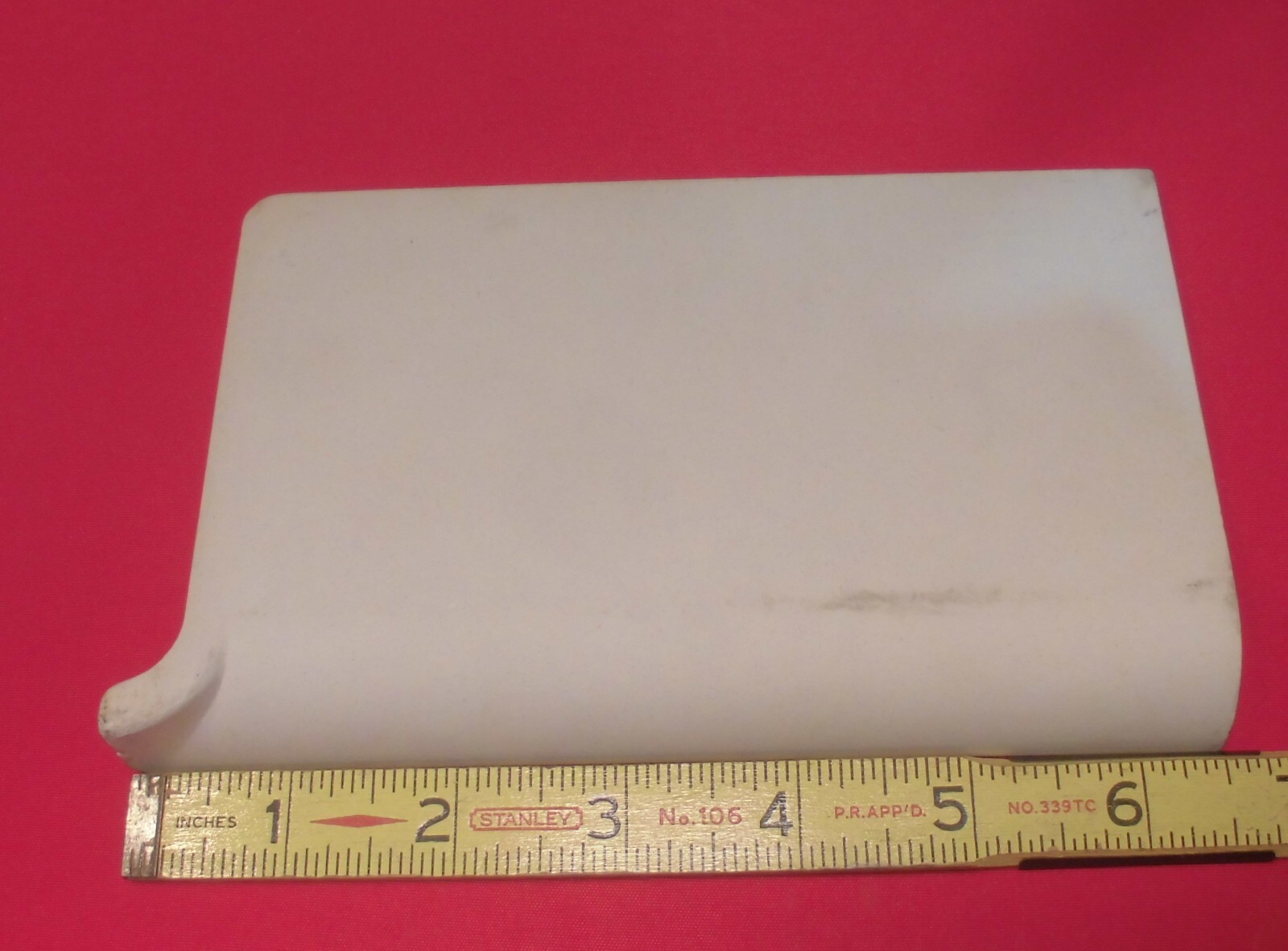 1 pc. *Pink Mist* Finish Corner Bullnose Top cove/base Ceramic Tile 3.75″ X 6.5″
