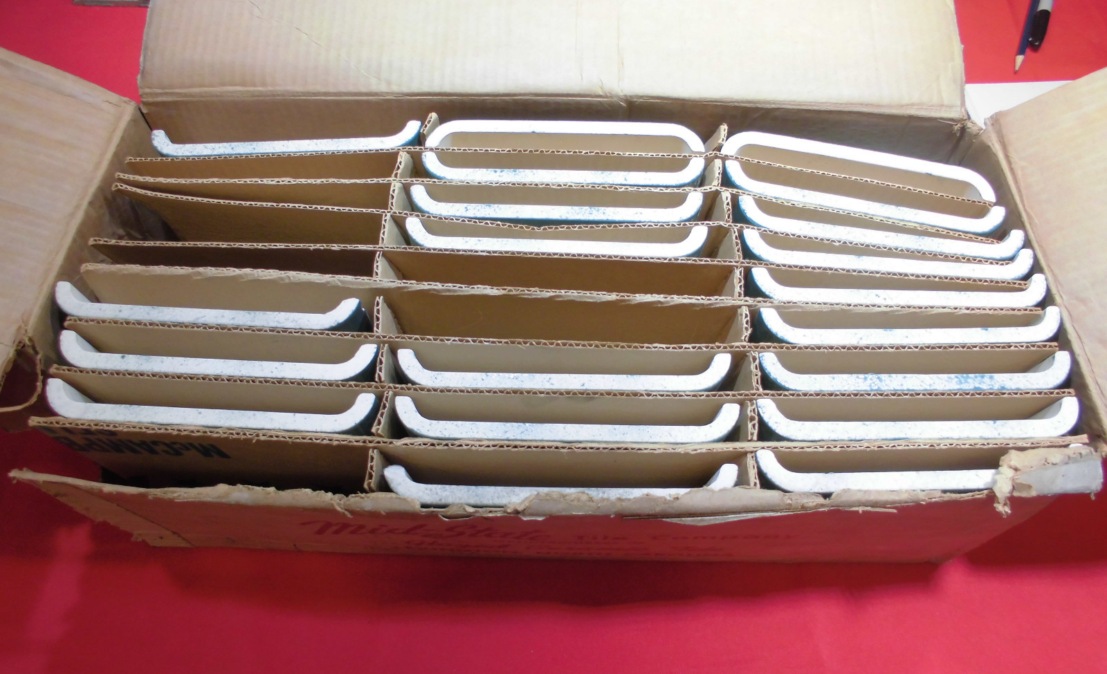 Vintage…Green…6″ x 6″ Double Bullnose Glossy Ceramic Tile…by Mid-State Co