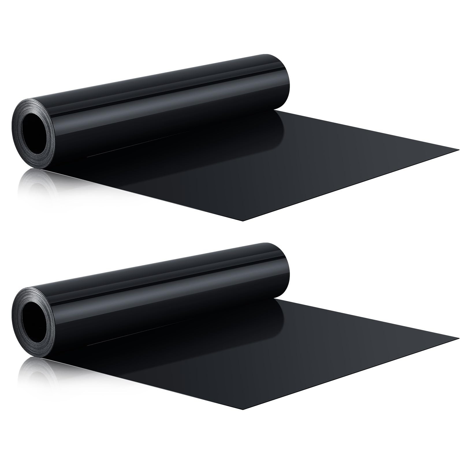 2 Rolls Black Under Deck Drainage System 12ft x 19.69in Waterproof Membrane