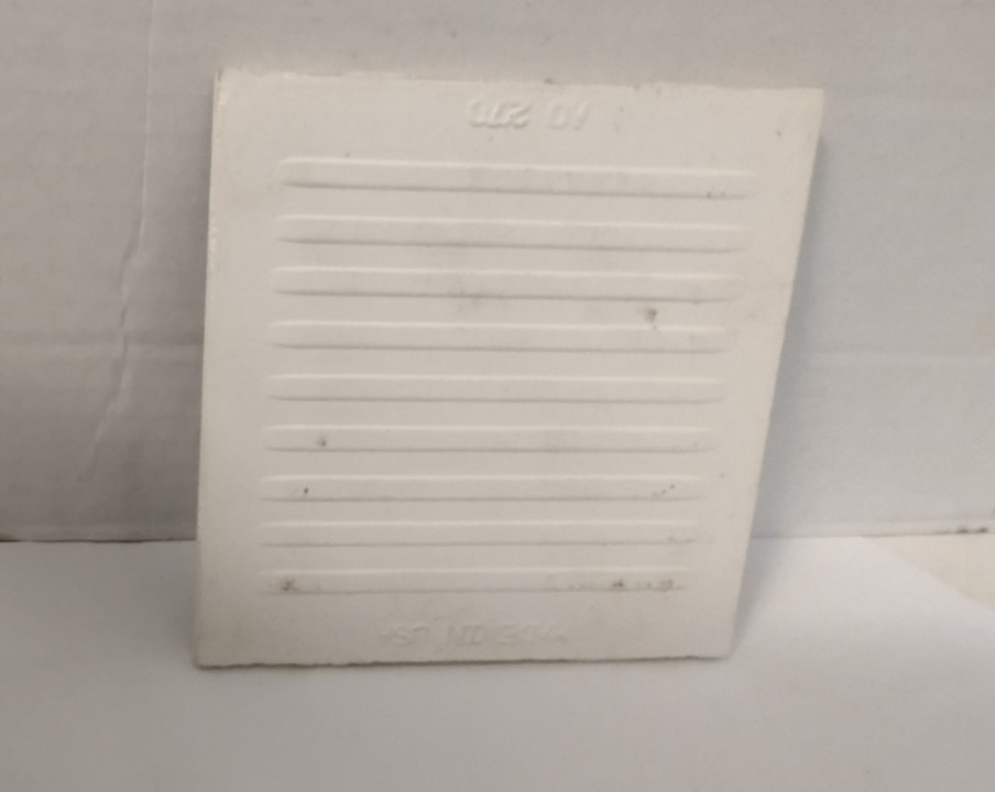 1 Wall Tile AO American Olean USA 4-1/4″ Ceramic Satin Mid Gray, Silver BEBEBE