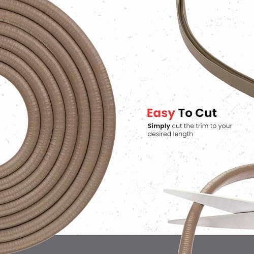 Brown Edge Trim Black U Extrusion Medium Size | U Height: 17/32″, Grip 10 Feet