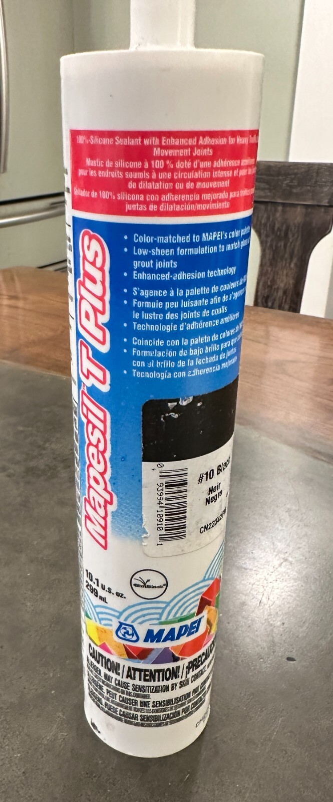 MAPESIL T PLUS MAPEI Silicone Caulk BLACK – 10.1 OZ
