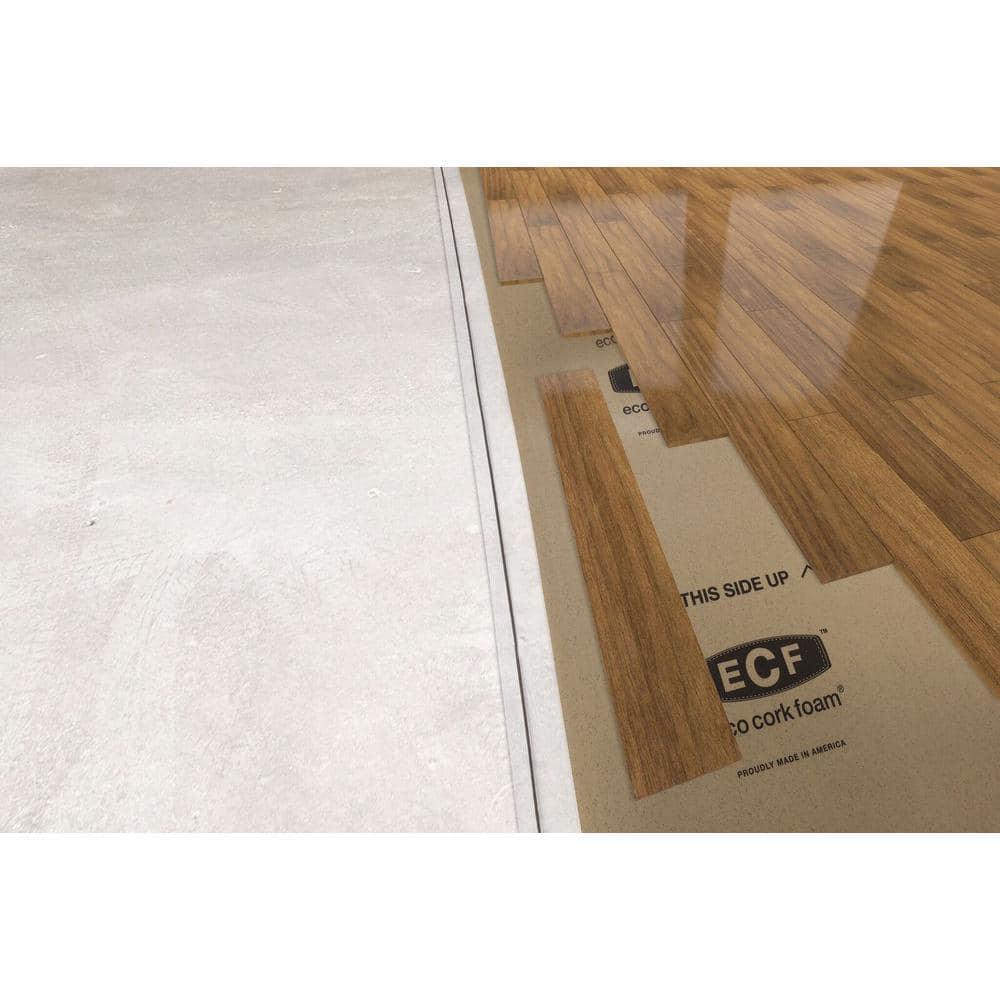 Eco Cork Foam Waterproof Underlayment Tan Antimicrobial Attached Vapor Barrier