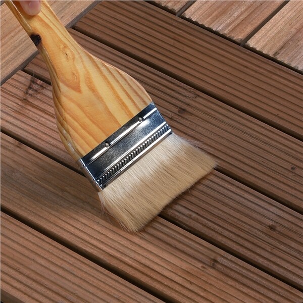 27pcs Wooden Patio Tiles Interlocking Flooring Deck Tile Outdoor Pathway 12×12”