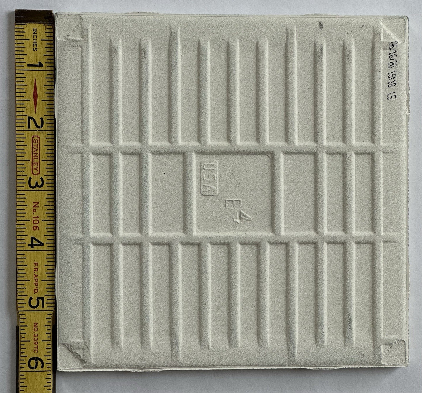 1 pc. Gloss Almond: Ceramic Tile 6″ X 6″ by American Olean #12, New Stock