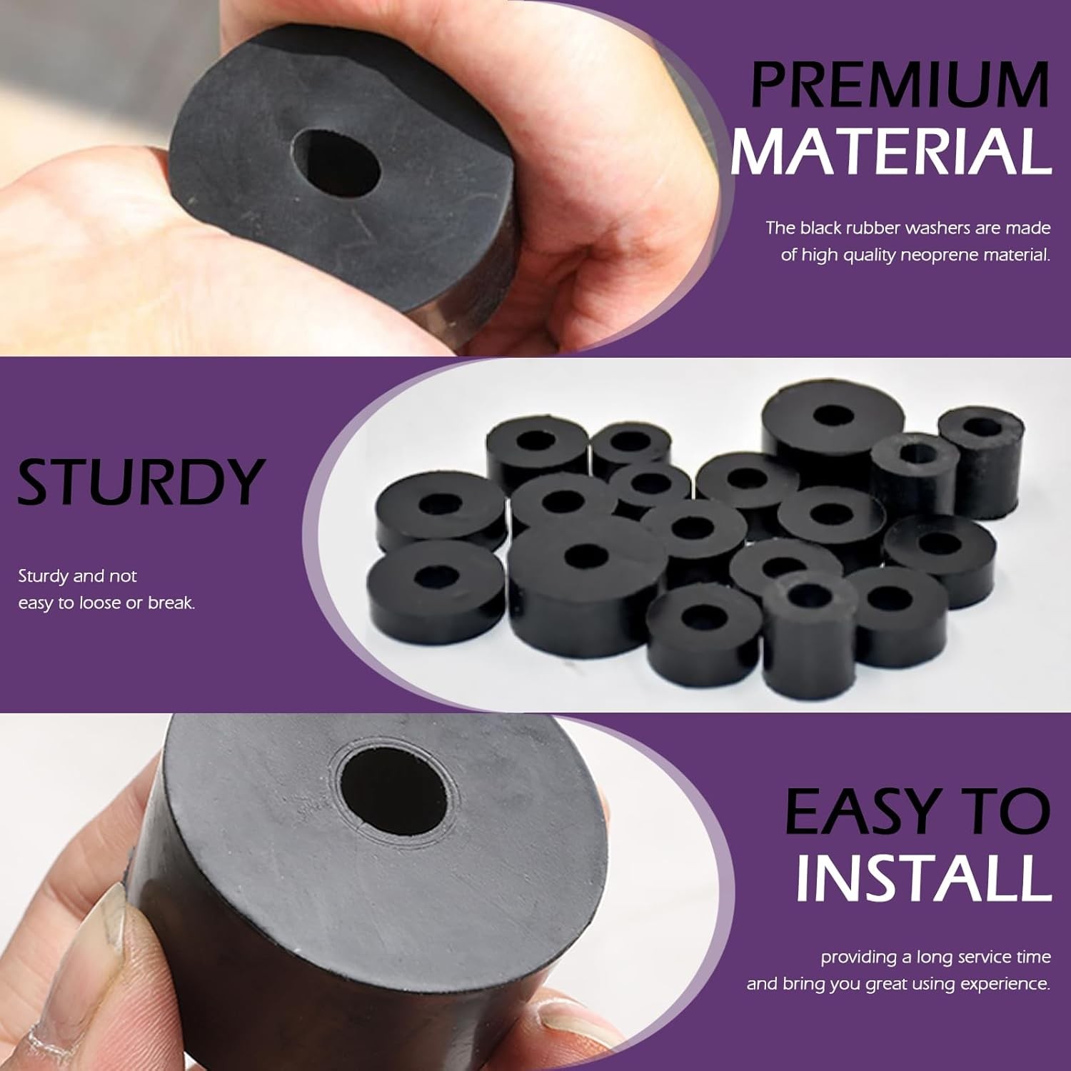 Swpeet 40Pcs 8 Sizes Round Spacer Assortment Kit, 6/7/8/10/15/20mm Anti…