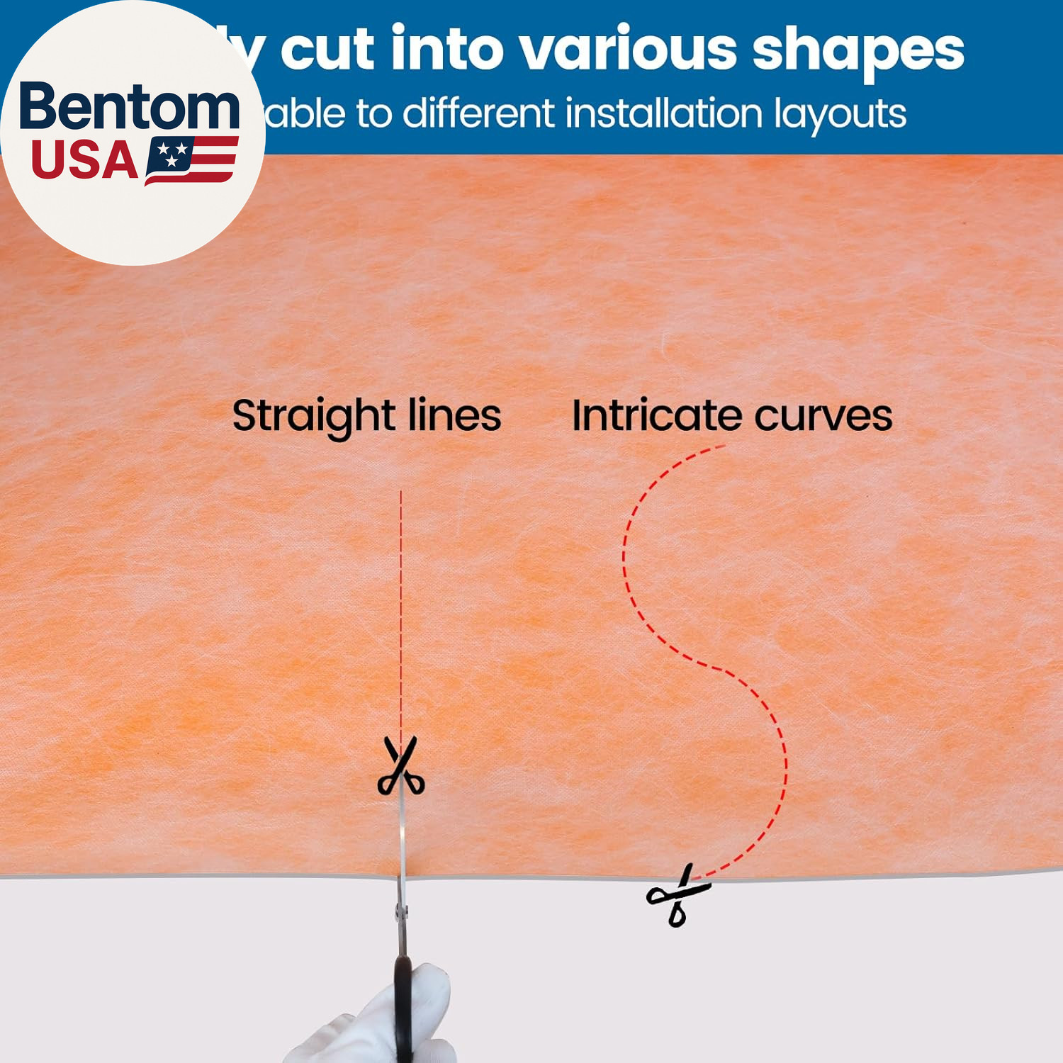 Waterproofing Membrane for Shower 3.8X33Feet (125 Sq Ft) 23.6 Mil Thick Uncoupli