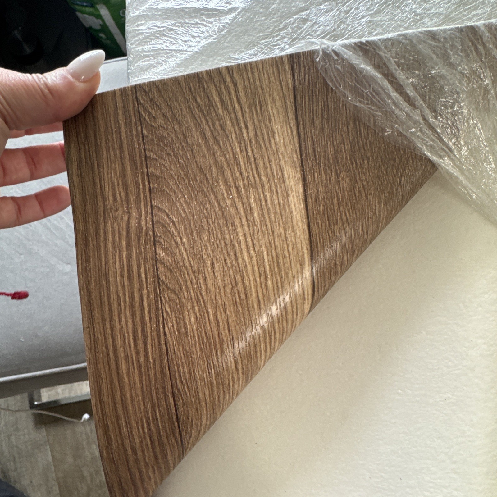 Brown Wood Look Peel & Stick Vinyl Plank, Textured Low Gloss, 18 sq ft