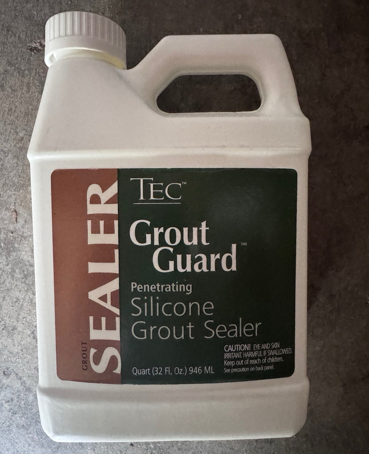 TEC Grout Guard Penetrating Silicone Grout Sealer, White, 32 fl oz