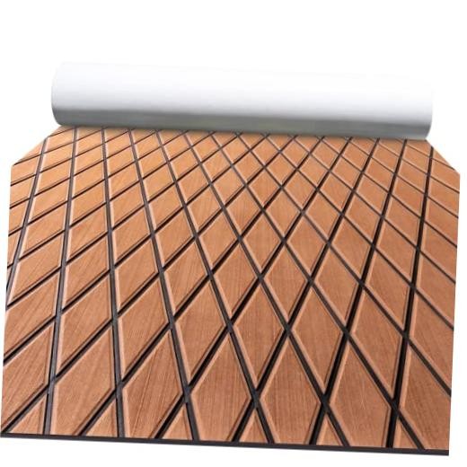 Boat Flooring EVA Foam 94.5″L x 15.7″W x 0.2″Th Brown With Black Seam Lines