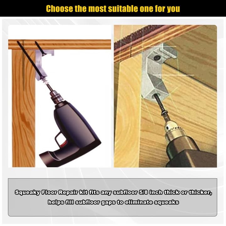 CNQLIS Squeaky Wood Relief Floor Repair Kit Can be Safely Used on Any 5/8 inc…