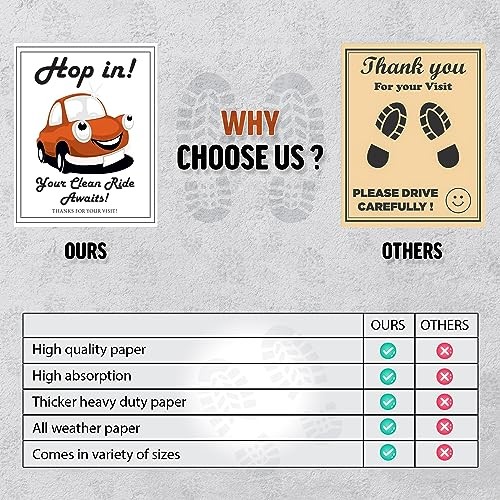 Paper Floor Mats for Cars Disposable – Car Mat Protector Mechanic Detailing